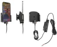 Uchwyty samochodowe do telefonów - Uchwyt aktywny do stałej instalacji do Apple iPhone 13 w futerale lub bez o wymiarach: 70-83 mm (szer.), 6-10 mm (grubość). - miniaturka - grafika 1