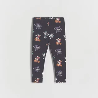 Spodnie i spodenki dla dziewczynek - Reserved - Bawełniane legginsy Psi Patrol - Szary - grafika 1