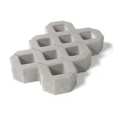 Kostki brukowe i krawężniki - Ażur MEBA szary 60 x 40 x 8 - miniaturka - grafika 1