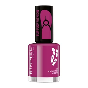 Rimmel Flipflop Fashion 8 ml Lakier do paznokci 336 Violet En Vogue - Lakiery do paznokci - miniaturka - grafika 2