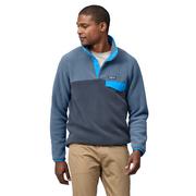 Bluzy męskie - Męska bluza polarowa Patagonia Lightweight Synchilla® Snap-T® Pullover smolder blue - S - miniaturka - grafika 1