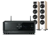 Zestawy stereo - Yamaha MusicCast RX-V6A (czarny) + Diva 6 (dąb) - miniaturka - grafika 1