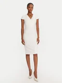 Sukienki - Rinascimento Sukienka koktajlowa CFC0125515003 Biały Slim Fit - miniaturka - grafika 1