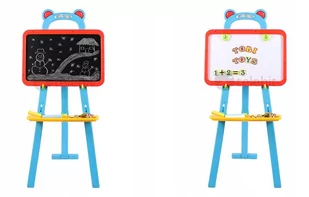 Tablica Magnetyczna Kredowa 3w1 Akcesoria Zestaw - Tablice dla dzieci - miniaturka - grafika 1