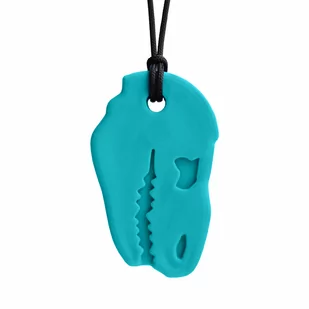 ARK DINO-BITE - Gryzak Logopedyczny Naszyjnik Dinozaur Turkusowy - Miękki - Gryzaki dla dzieci ARK DINO-BITE - Gryzak Logopedyczny Naszyjnik Dinozaur Turkusowy - Miękki - Gryzaki dla dzieci - miniaturka - grafika 1
