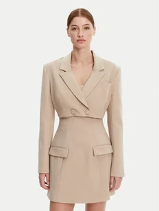BARDOT Marynarka 59657JB Beżowy Regular Fit - Marynarki i żakiety damskie - miniaturka - grafika 1