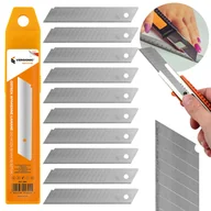 Nożyce i noże - OSTRZA WYMIENNE ŁAMANE DO NOŻA TAPECIAKA 18MM 10SZTUK - miniaturka - grafika 1
