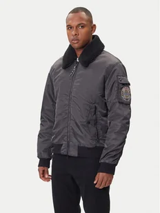 Napapijri Kurtka bomber A-Nemes NP0A891X Czarny Regular Fit - Kurtki męskie - miniaturka - grafika 1