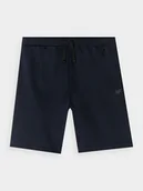 Spodnie i spodenki dla chłopców - 4F Spodenki dresowe chłopięce - granatowe 164 (13-14 lat) - miniaturka - grafika 1