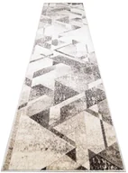 Wycieraczki - Beżowo-brązowy chodnik nowoczesny w geometryczny wzór M8-W97 - miniaturka - grafika 1