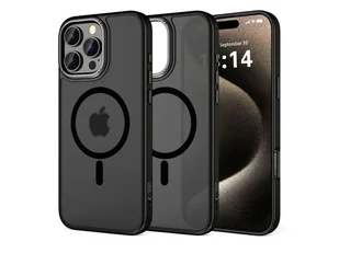 TECH-PROTECT Magedge Magsafe do iPhone 16 Pro Max Matte Black/Gunmetal 5906302311200 - Etui i futerały do telefonów - miniaturka - grafika 1