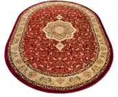 Dywany - Czerwony owalny dywan w klasycznym stylu C6-S11 - miniaturka - grafika 1