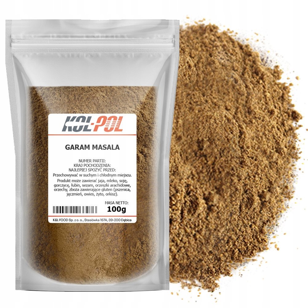 GARAM MASALA 100g Indyjska przyprawa aromatyczna mieszanka jakość Kol-Pol