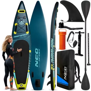 Deska SUP do pływania pompowana NEO-SPORT Paddle Reefbreak 350cm + wiosło i pompka - Deski SUP i akcesoria - miniaturka - grafika 1