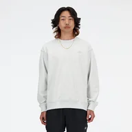 Bluzy męskie - Bluza męska New Balance MT41506AHH szara - miniaturka - grafika 1