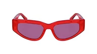 Okulary przeciwsłoneczne - Calvin Klein Damskie okulary przeciwsłoneczne CKJ23603S, czerwone, jeden rozmiar, Czerwony, Rozmiar uniwersalny - miniaturka - grafika 1