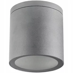 Lampa Sufitowa SPOT LED QUAZAR 18 GU10 IP44 KOBI ALUMINIUM Okrągła Szara - Lampy ogrodowe - miniaturka - grafika 1