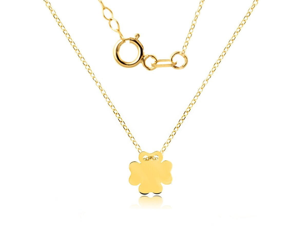 CELEBRYTKA ZŁOTY NASZYJNIK GRAWER 333