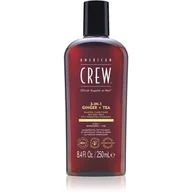 Odżywki do włosów - American Crew 3w1 Ginger&Tea, szampon, odżywka i żel pod prysznic w jednym, 250ml - miniaturka - grafika 1