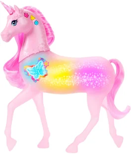 Lalka Barbie Barbie Sparkle Lights Unicorn - Magiczny jednorożec z dźwiękami i światełkami JCP78 - Lalki dla dziewczynek - miniaturka - grafika 1