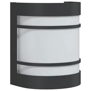 vidaXL Kinkiet zewnętrzny, czarny, stal nierdzewna - Lampy ogrodowe - miniaturka - grafika 1
