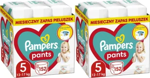 Pampers Pieluchomajtki 5, 12-17 kg, 152 szt. x2 - Pieluchy - miniaturka - grafika 1