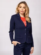 Marynarki i żakiety damskie - HEAVY TOOLS DAMSKA MARYNARKA ŻAKIET NOSSA GRANATOWA NAVY ROZMIAR XS - miniaturka - grafika 1