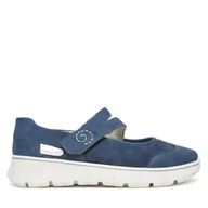 Półbuty damskie - Półbuty Rieker N1350-14 Granatowy - miniaturka - grafika 1