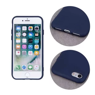 Etui APPLE IPHONE 15 PLUS Silicone Case Elastyczne Silikonowe granatowe - Etui i futerały do telefonów - miniaturka - grafika 4