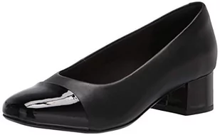Clarks Marilyn Sara czółenka damskie, Czarna skóra syntetyczna Combi, 41.5 EU - Czółenka - miniaturka - grafika 1