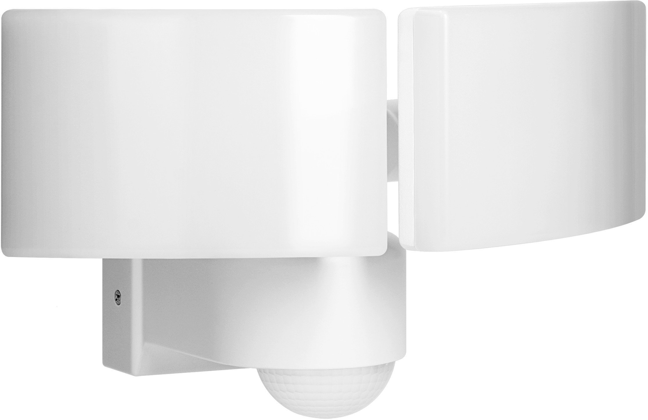 Orno TOS DUO LED 2x20W podwójny naświetlacz ogrodowy z PIR, 2x1600lm, IP65, 4000K, PC, biały,AD-NL-6603WLR4