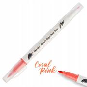 Kredki, ołówki, pastele i pisaki - Pisak PENTEL Brush Sign Pen Twin SESW30 koral róż - miniaturka - grafika 1