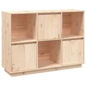 Regały - Drewniany skandynawski regał zamykany L0-A71 - miniaturka - grafika 1