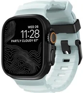 Akcesoria do smartwatchy - Nomad Pasek Rocky Point Band do Apple Watch 49/46/45/44 mm, błękitny / święcący w ciemności z czarną sprzączką - miniaturka - grafika 1