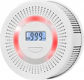 Systemy inteligentnych domów - detektor alarm czujnik gazu tlenku węgla i dymu 2w1 co lcd - miniaturka - grafika 1