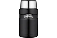 Termosy - Thermos ze stali nierdzewnej Król pożywienia Flask  Matt Black (710 ML) 101540 - miniaturka - grafika 1