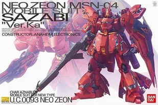 gundam - model kit - master grade - msn-04 sazabi ver.ka - 18 cm - Figurki dla dzieci - miniaturka - grafika 1