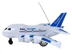 Samolot RC Zdalnie Sterowany Biały Aerobus Pilot Światła Dźwięki - Zabawki zdalnie sterowane - miniaturka - grafika 3