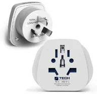 Złącza, przejściówki, adaptery - Travel Blue Adapter / przejściówka World - Australia + Nowa Zelandia, biała - miniaturka - grafika 1