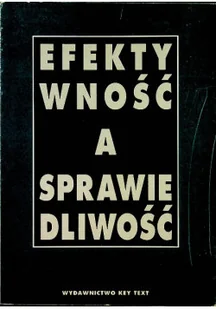 Efektywność a sprawiedliwość - Ekonomia - miniaturka - grafika 1