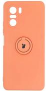 Etui i futerały do telefonów - Bizon Etui Case Silicone Ring do Xiaomi Mi 11i / Poco F3 pomarańczowe - miniaturka - grafika 1