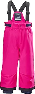 Spodnie i spodenki dla dziewczynek - Killtec Killtec Dziewczęce spodnie funkcyjne/spodnie na śnieg z szelkami i łapaczem śniegu Kw 91 Mns Ski Pnts różowy różowy neonowy 92 37243-000 - grafika 1