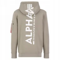 Odzież taktyczna i umundurowanie - Alpha Industries Bluza z kapturem Back Print 178318 679 - Vintage Sand - miniaturka - grafika 1