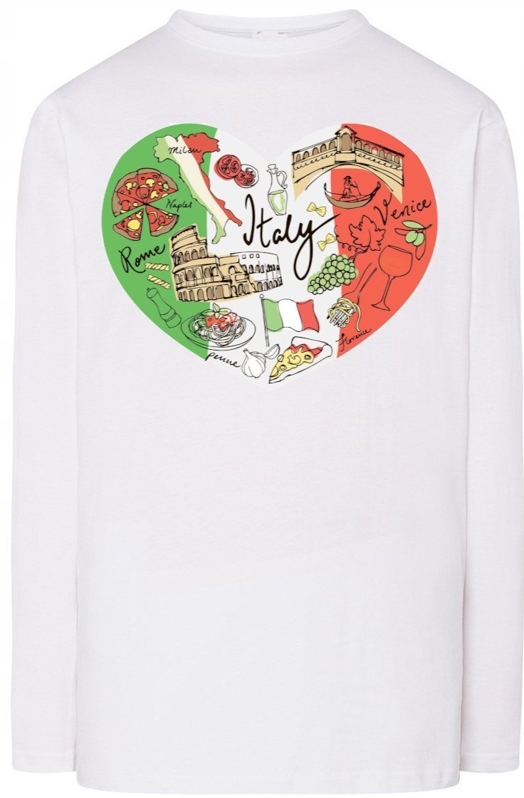 Włochy Modna Bluza Longsleeve Rozm.S