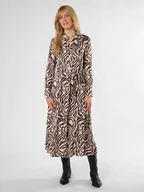 Sukienki - JOOP! Sukienka damska Kobiety wiskoza beżowy|czarny wzorzysty, 34 - miniaturka - grafika 1
