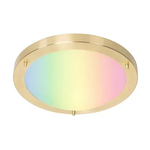 QAZQA Inteligentna lampa sufitowa złota 31 cm IP44 z Wifi A60 - Yuma - Lampy ogrodowe - miniaturka - grafika 1