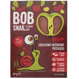 Bob Snail Przekąski jabłkowo - wiśniowe 60 g - Zdrowa żywność - miniaturka - grafika 1