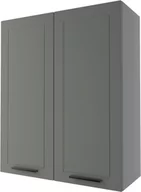 Meble kuchenne - Bergamo Szafka Wisząca Wysoka W4/80 Szary Mat - miniaturka - grafika 1