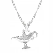 Łańcuszki - Łańcuszek srebrny naszyjnik 925 Lampa Alladyna - miniaturka - grafika 1