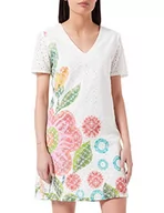 Sukienki - Desigual Damska sukienka Vest_Denis, biały (Blanco 1000), 42 PL - miniaturka - grafika 1